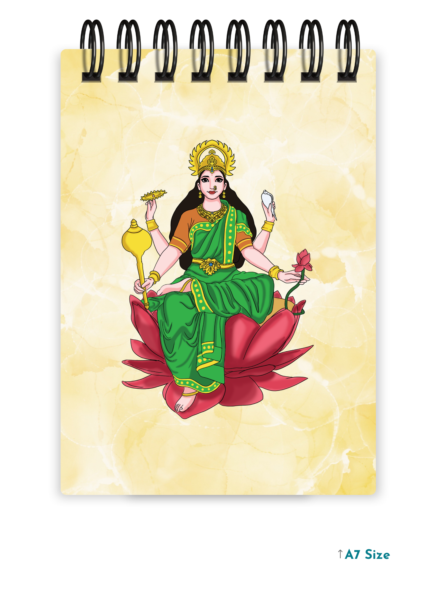 MAA LAXMI (2) cover page - A7 Size Pocket Notepad