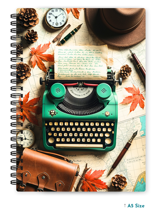 VINTAGE KEYS cover page - A5 / A6 Size Wiro Notebook
