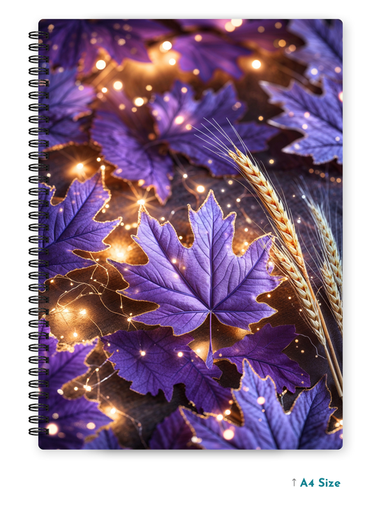 AMETHYST VEINS cover page - A4 / B5 Size Wiro Notebook