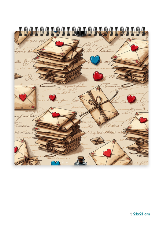 SCARLET LETTERS cover page - Square Shape Doodle Pad