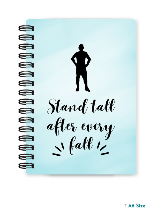 STAND TALL cover page - A5 / A6 Size Wiro Notebook