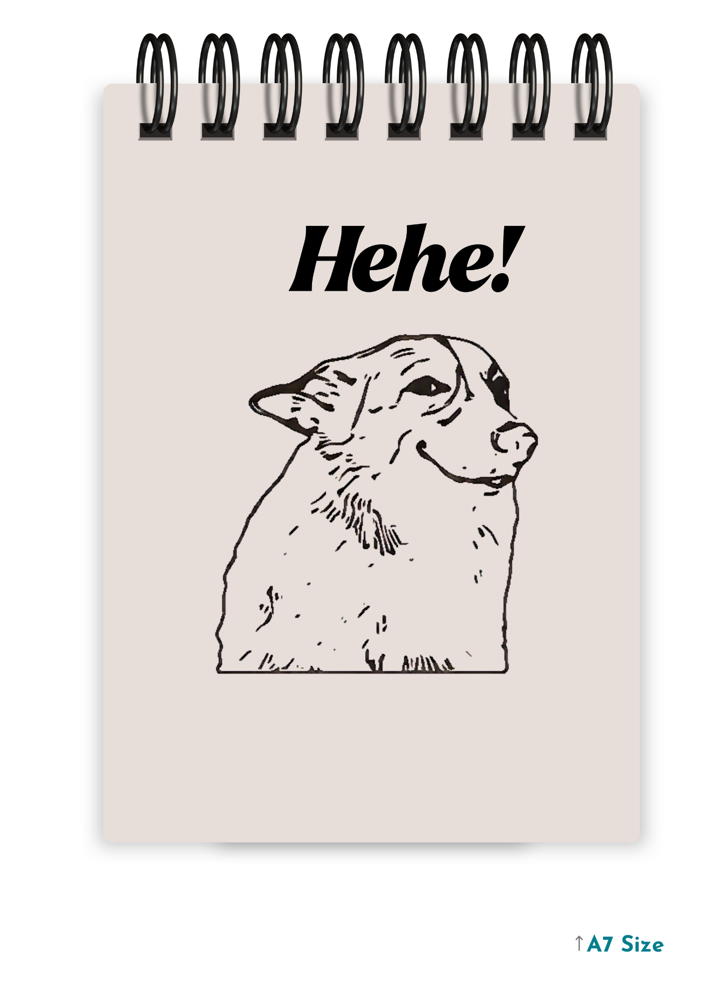 HEHE cover page - A7 Size Pocket Notepad