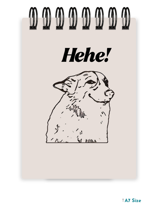 HEHE cover page - A7 Size Pocket Notepad