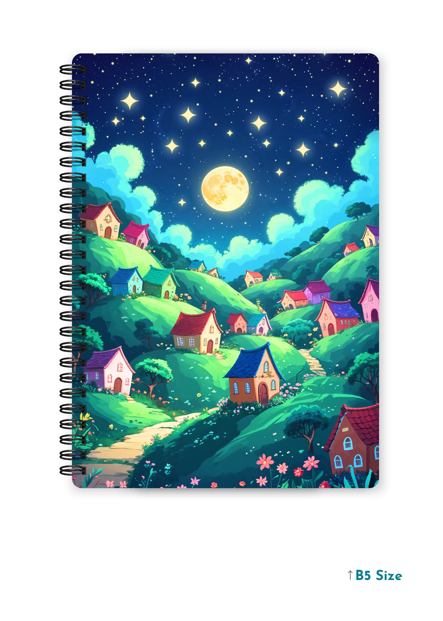 CELESTIAL HILLS cover page - A4 / B5 Size Wiro Notebook