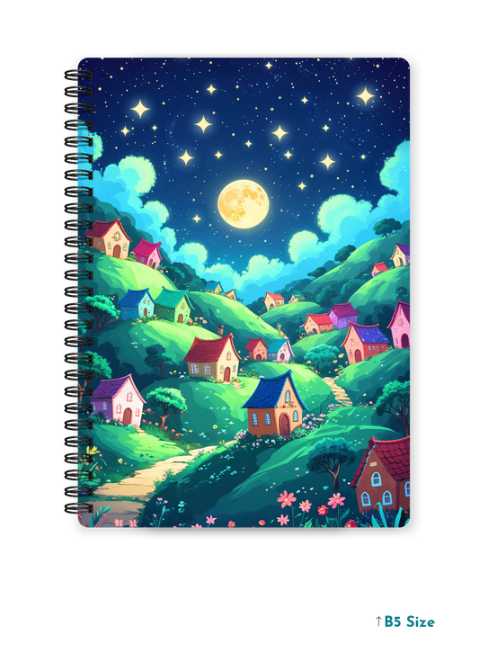 CELESTIAL HILLS cover page - A4 / B5 Size Wiro Notebook