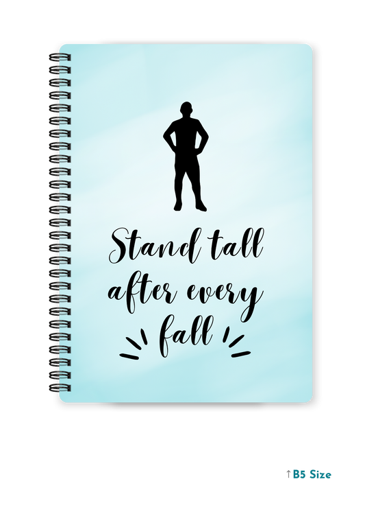 STAND TALL cover page - A4 / B5 Size Wiro Notebook