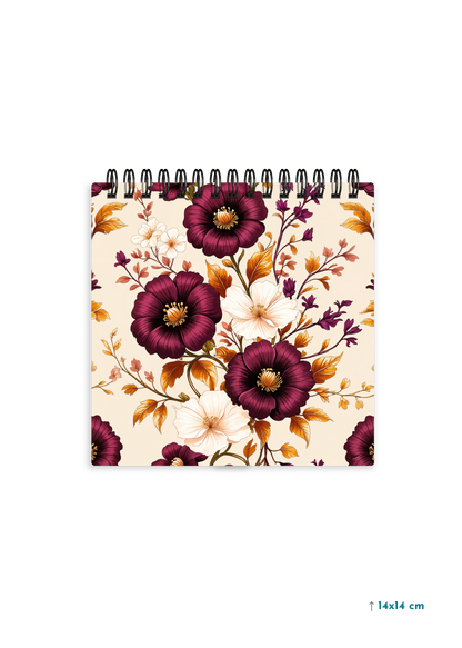 VELVET BLOOM cover page - Square Shape Doodle Pad