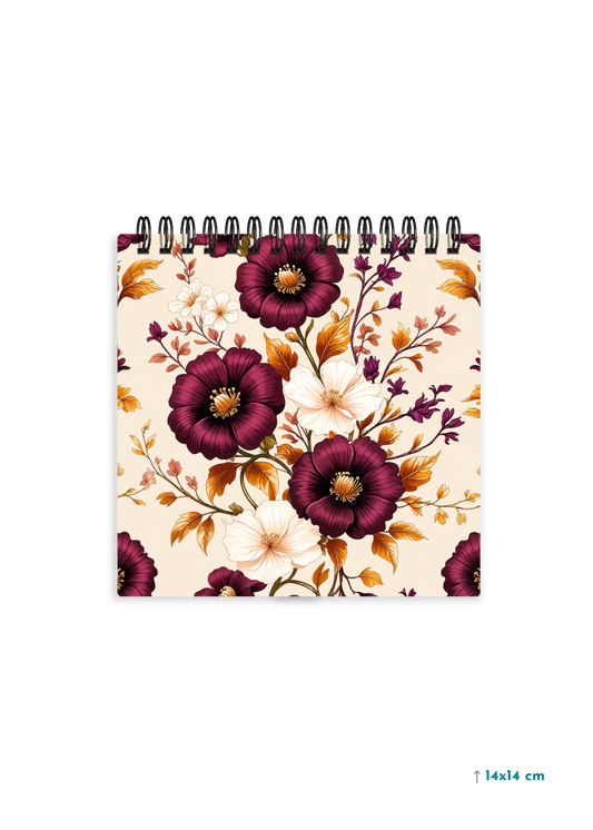 VELVET BLOOM cover page - Square Shape Doodle Pad