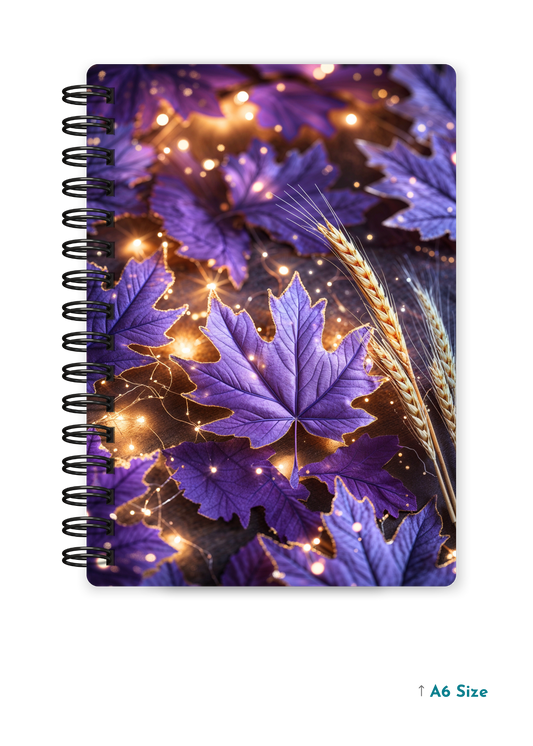 AMETHYST VEINS cover page - A5 / A6 Size Wiro Notebook