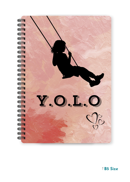 YOLO cover page - A4 / B5 Size Wiro Notebook