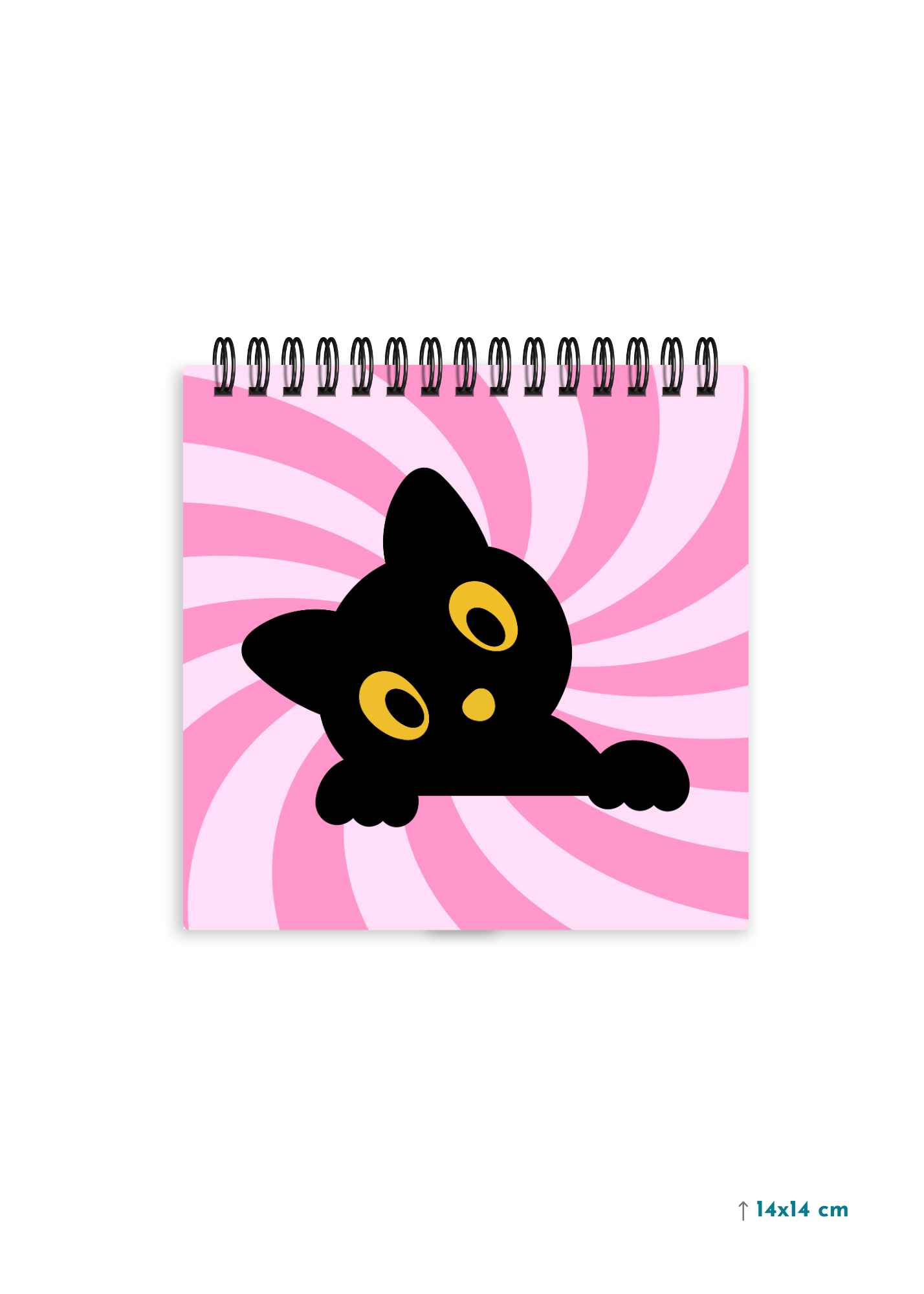 CUTE CAT cover page - Square Shape Doodle Pad