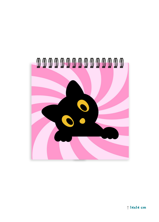 CUTE CAT cover page - Square Shape Doodle Pad
