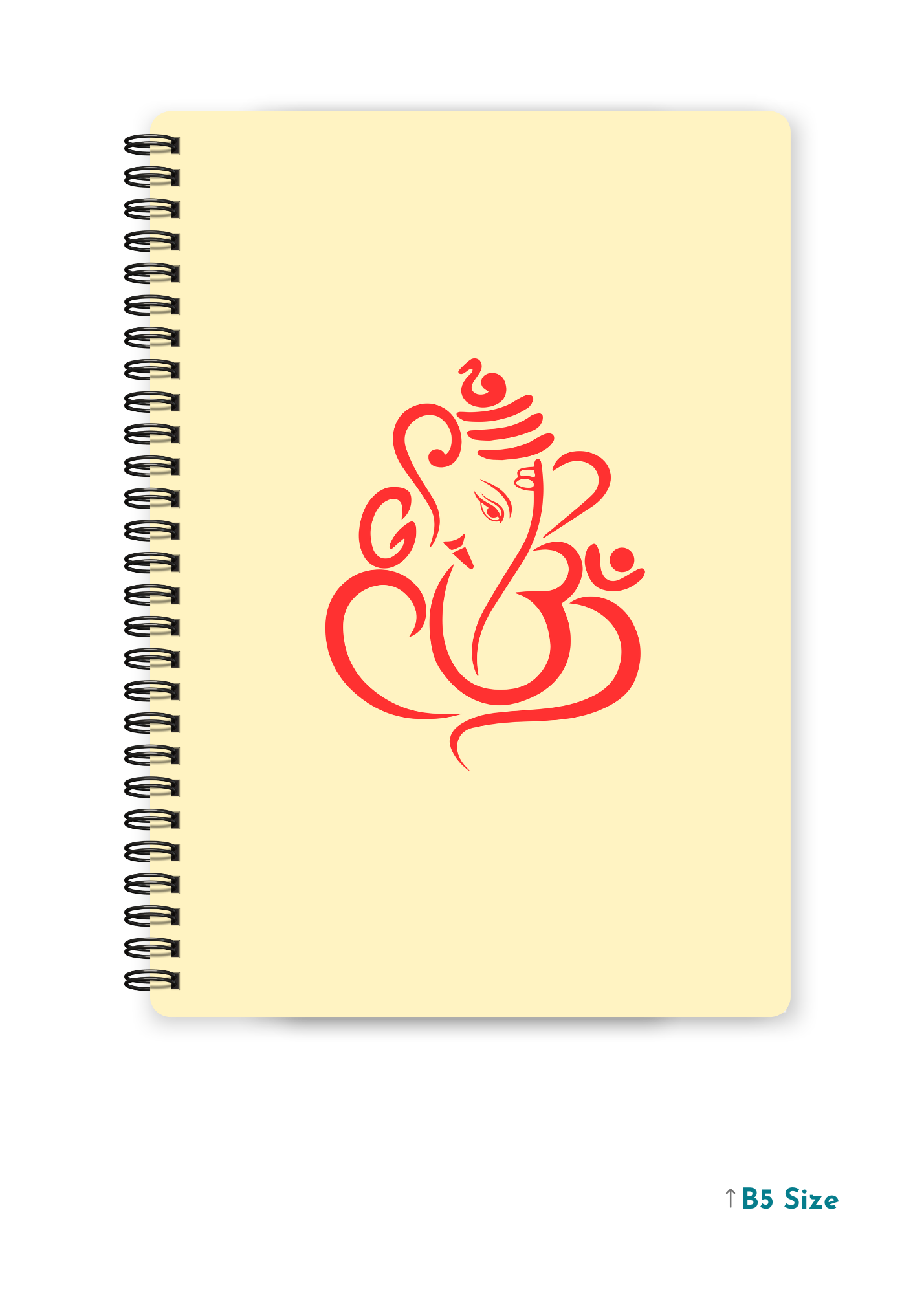GANESH JI (2) cover page - A4 / B5 Size Wiro Notebook