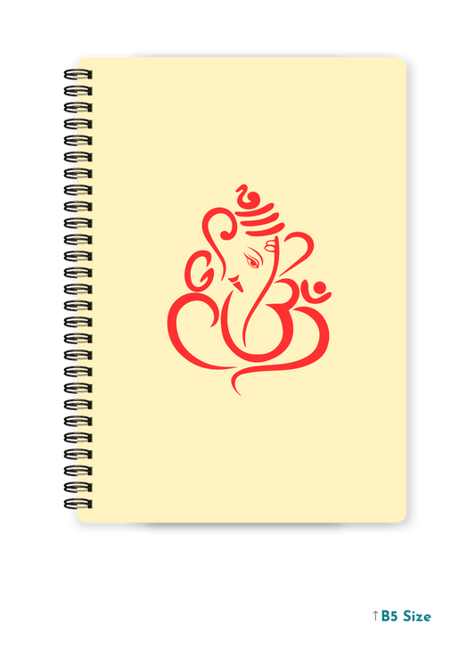 GANESH JI (2) cover page - A4 / B5 Size Wiro Notebook