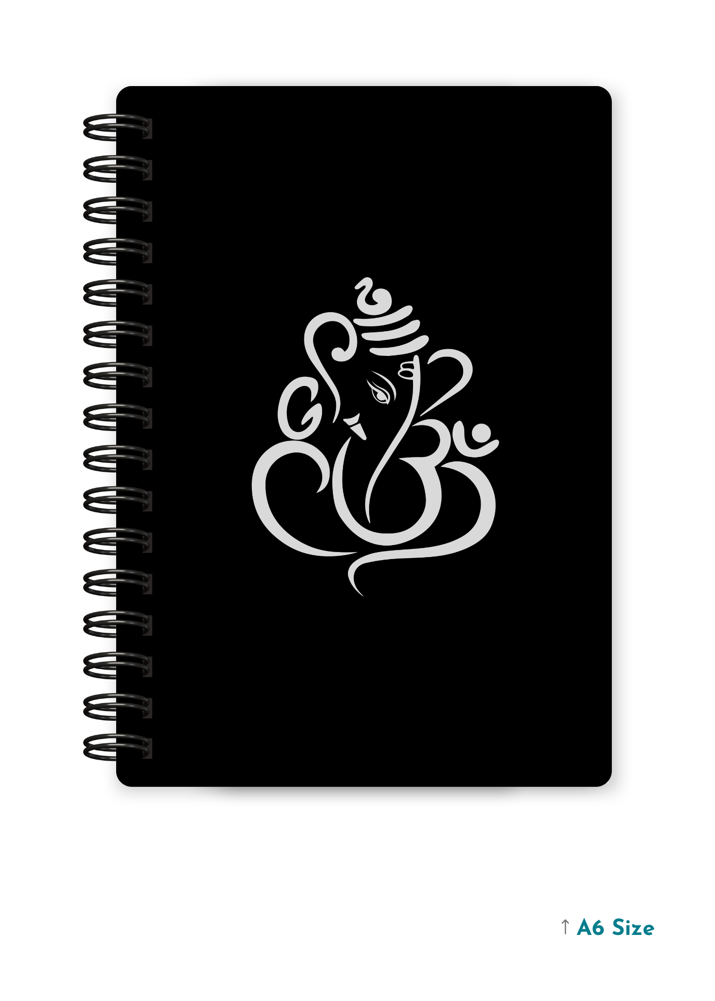 GANESH JI (1) cover page - A5 / A6 Size Wiro Notebook