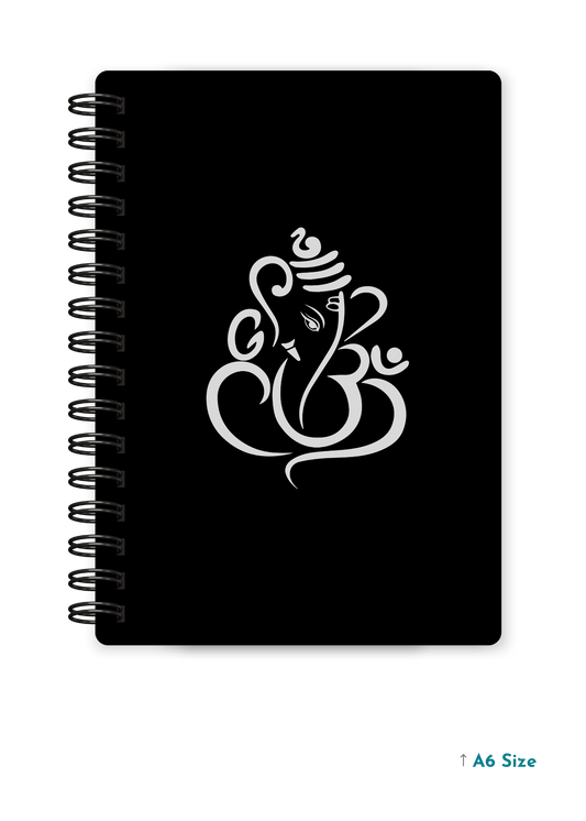 GANESH JI (1) cover page - A5 / A6 Size Wiro Notebook