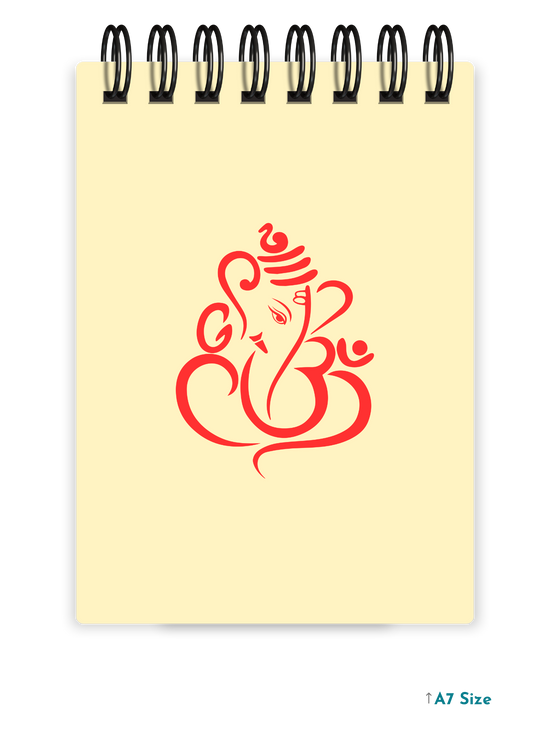 GANESH JI (2) cover page - A7 Size Pocket Notepad