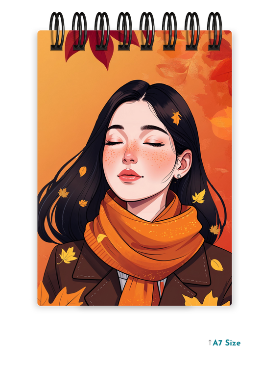 AUTUMN MUSE cover page - A7 Size Pocket Notepad