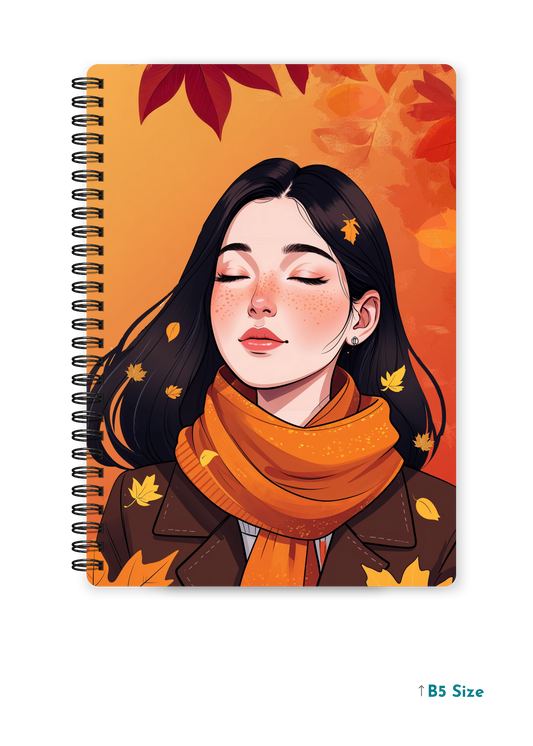 AUTUMN MUSE cover page - A4 / B5 Size Wiro Notebook