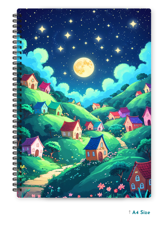 CELESTIAL HILLS cover page - A4 / B5 Size Wiro Notebook