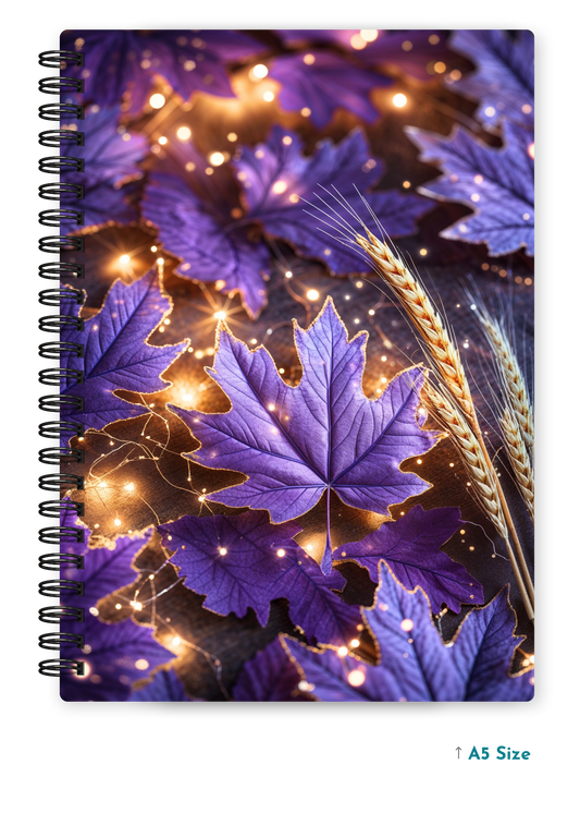 AMETHYST VEINS cover page - A5 / A6 Size Wiro Notebook