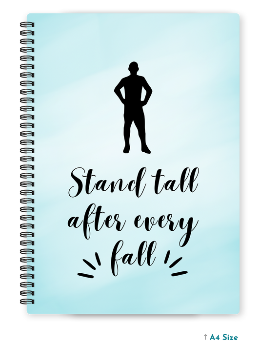 STAND TALL cover page - A4 / B5 Size Wiro Notebook