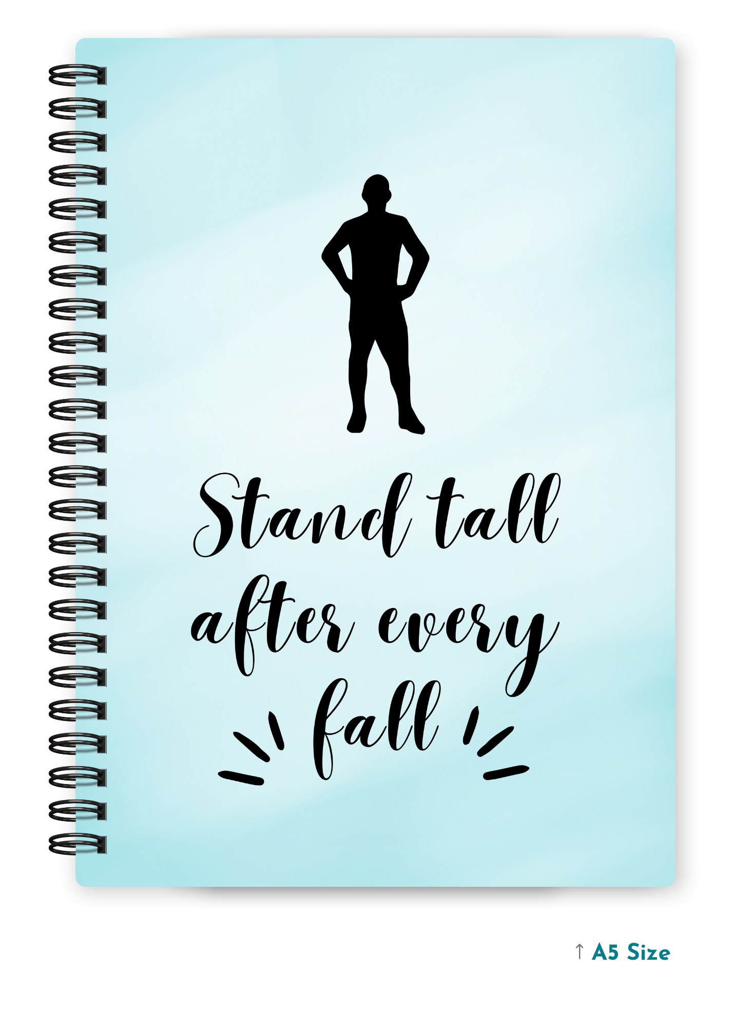 STAND TALL cover page - A5 / A6 Size Wiro Notebook