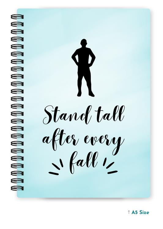 STAND TALL cover page - A5 / A6 Size Wiro Notebook