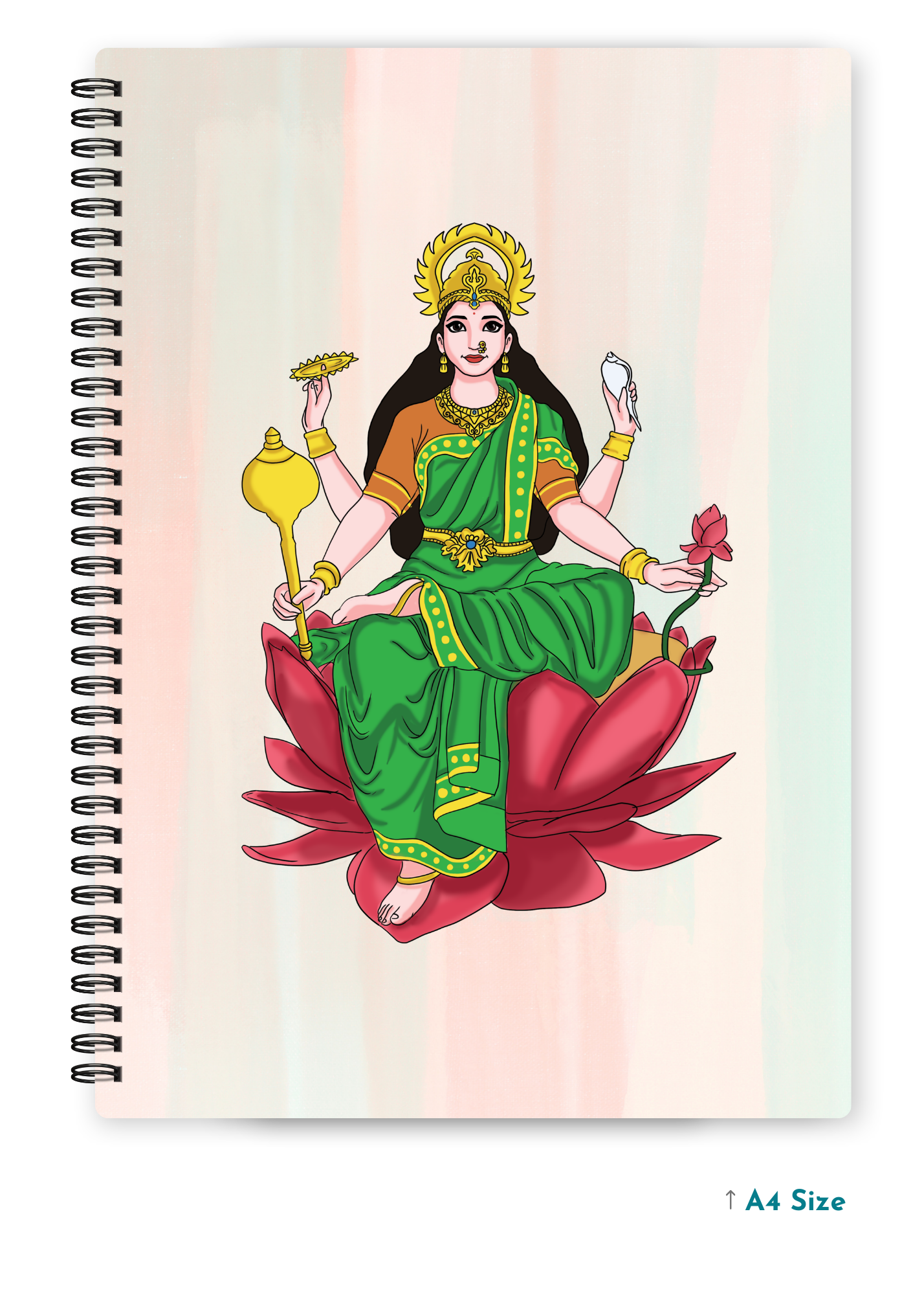 MAA LAXMI (1) cover page - A4 / B5 Size Wiro Notebook