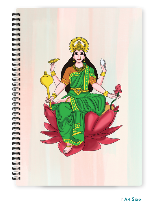 MAA LAXMI (1) cover page - A4 / B5 Size Wiro Notebook