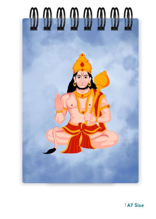 HANUMAN JI (2) cover page - A7 Size Pocket Notepad