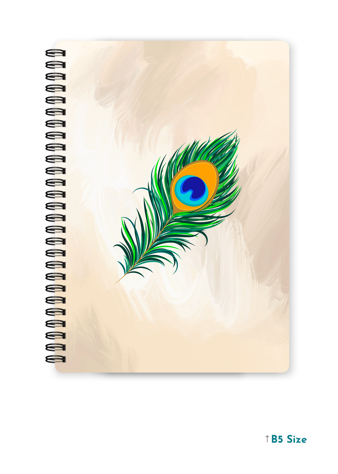MOR PANKH cover page - A4 / B5 Size Wiro Notebook