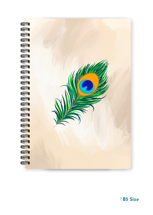 MOR PANKH cover page - A4 / B5 Size Wiro Notebook