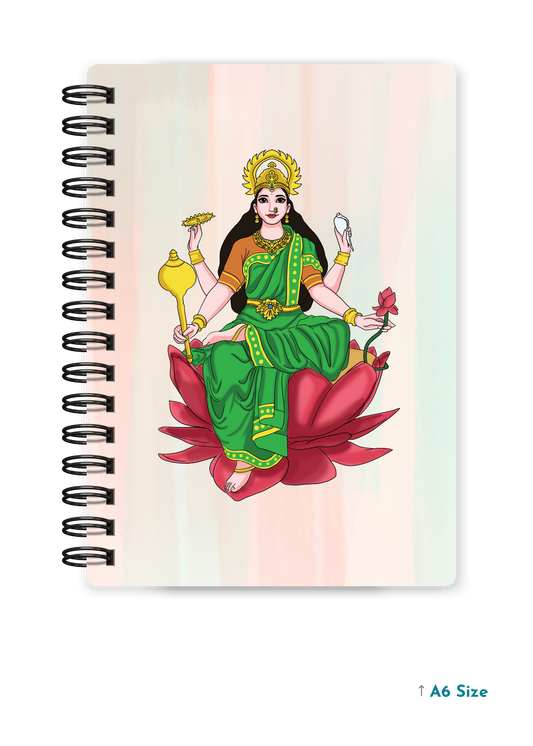 MAA LAXMI (1) cover page - A5 / A6 Size Wiro Notebook