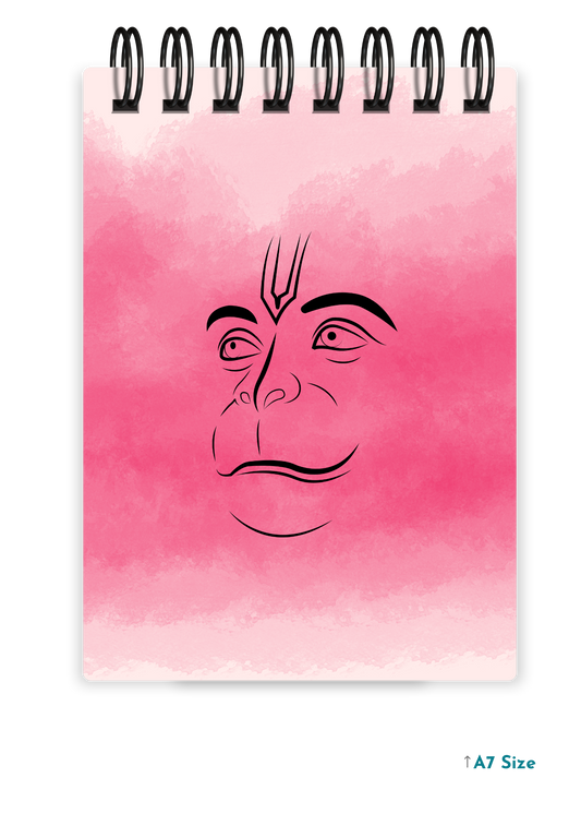 HANUMAN JI (3) cover page - A7 Size Pocket Notepad
