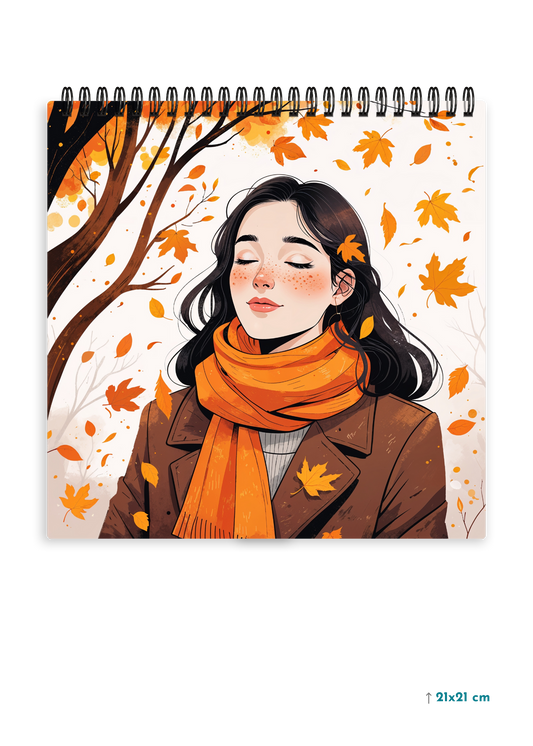 AUTUMN MUSE cover page - Square Shape Doodle Pad
