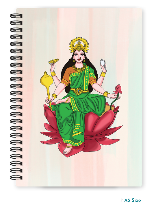 MAA LAXMI (1) cover page - A5 / A6 Size Wiro Notebook