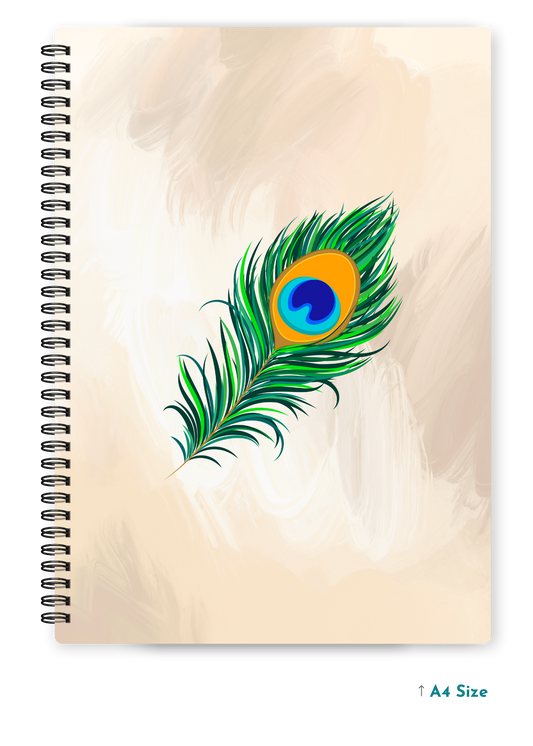 MOR PANKH cover page - A4 / B5 Size Wiro Notebook