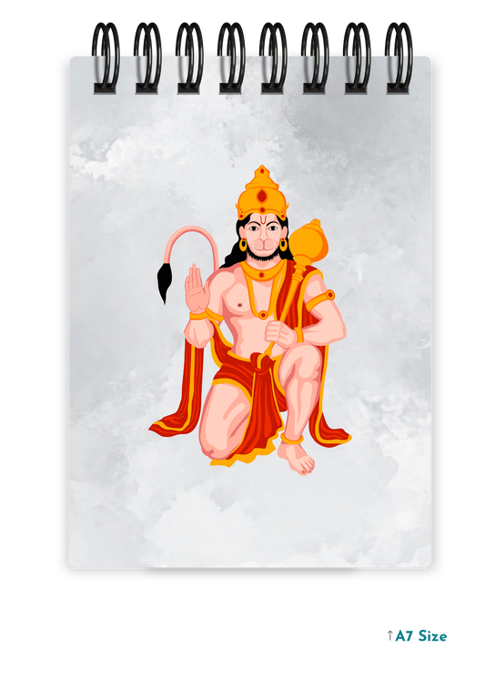 HANUMAN JI (4) cover page - A7 Size Pocket Notepad
