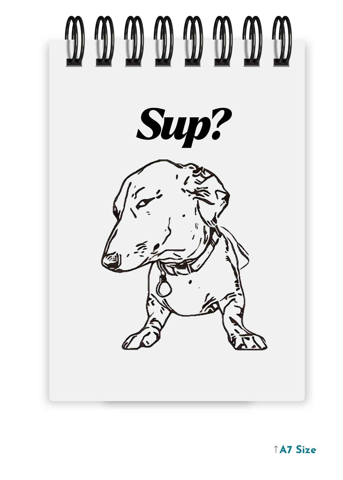 SUP? cover page - A7 Size Pocket Notepad