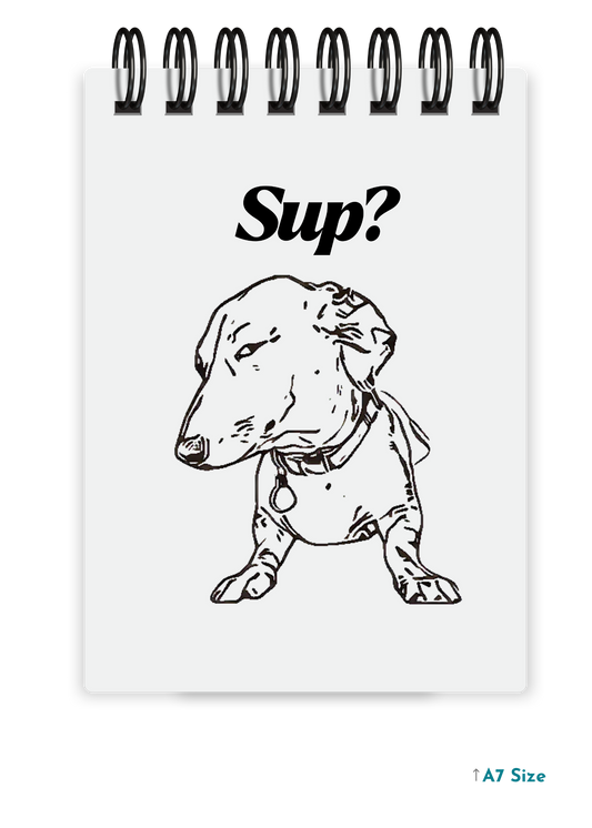 SUP? cover page - A7 Size Pocket Notepad