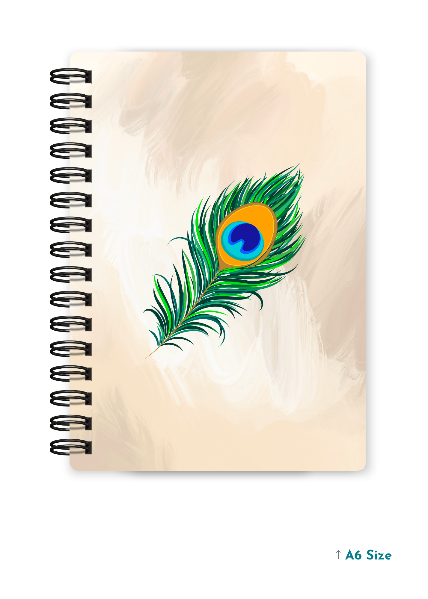 MOR PANKH cover page - A5 / A6 Size Wiro Notebook