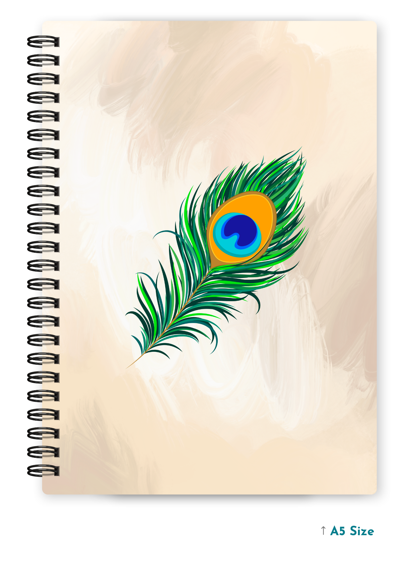 MOR PANKH cover page - A5 / A6 Size Wiro Notebook