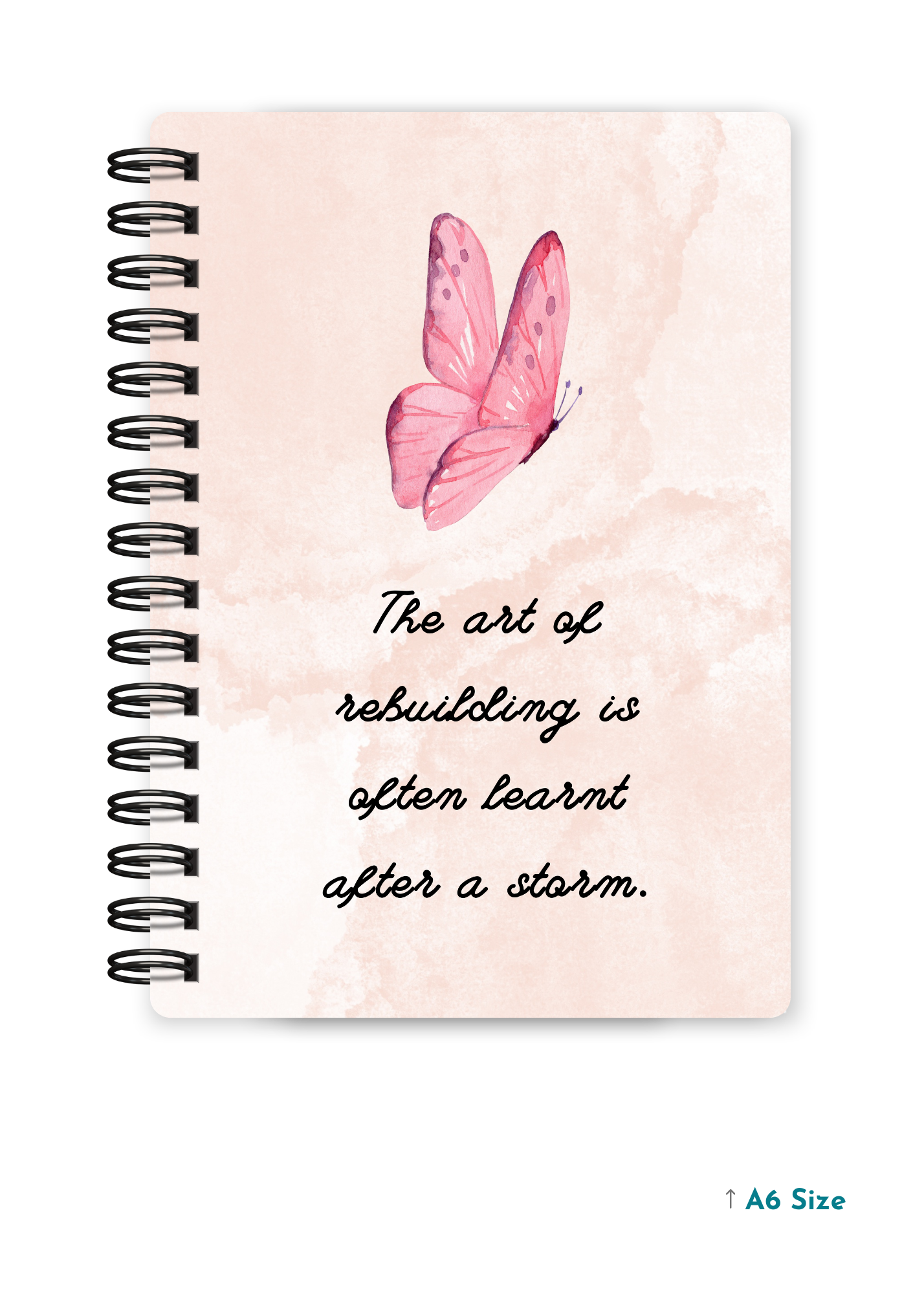 THE ART OF REBUILDING cover page - A5 / A6 Size Wiro Notebook