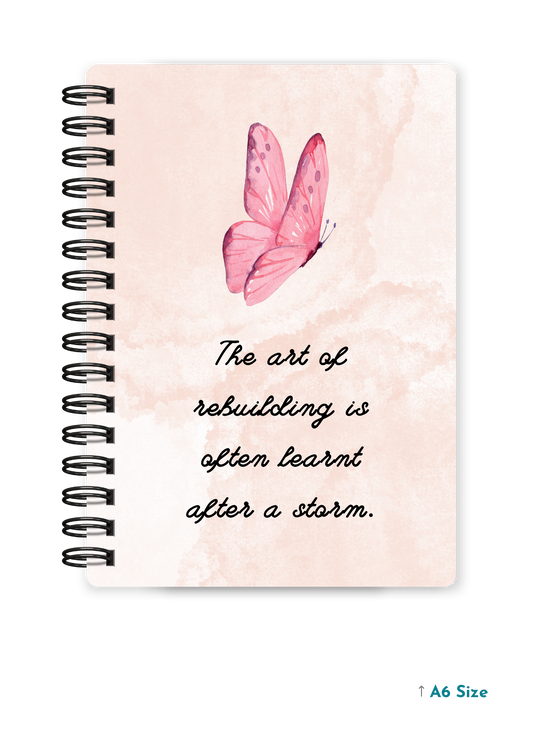 THE ART OF REBUILDING cover page - A5 / A6 Size Wiro Notebook