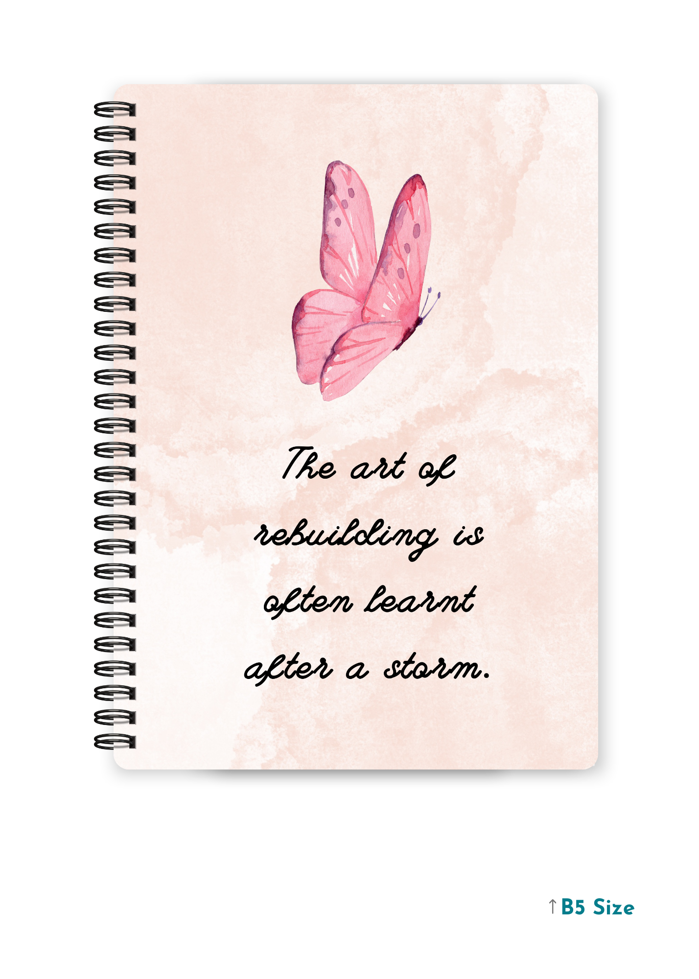 THE ART OF REBUILDING cover page - A4 / B5 Size Wiro Notebook