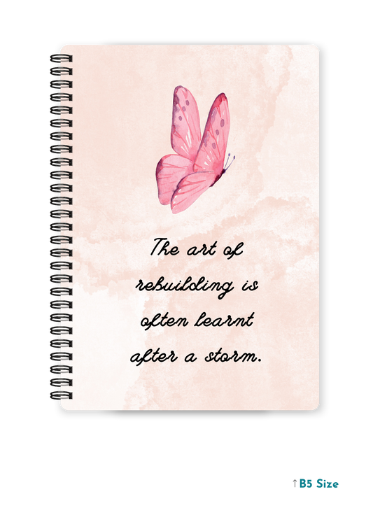 THE ART OF REBUILDING cover page - A4 / B5 Size Wiro Notebook