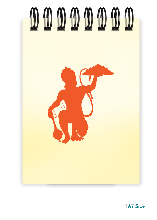 HANUMAN JI (6) cover page - A7 Size Pocket Notepad