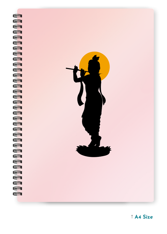 KRISHNA JI (4) cover page - A4 / B5 Size Wiro Notebook
