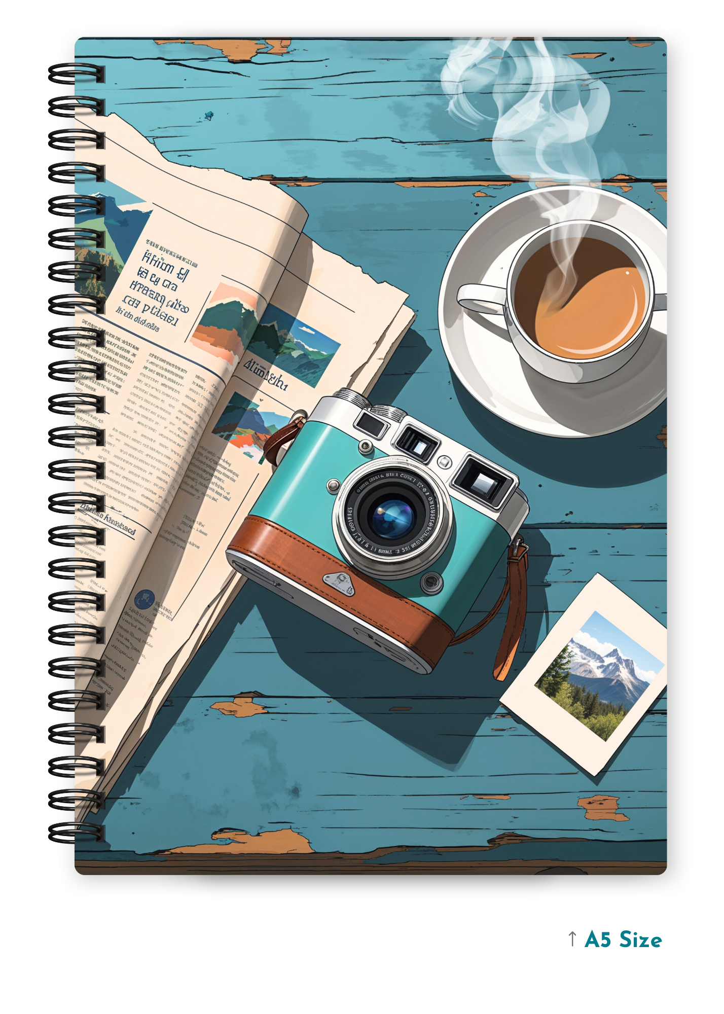 RETRO LENS cover page - A5 / A6 Size Wiro Notebook